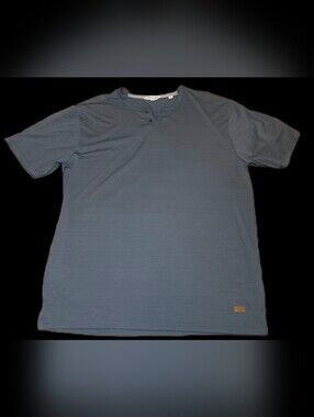 Outpost Makers Dark Grey Henley Collar Men's Shirt XL